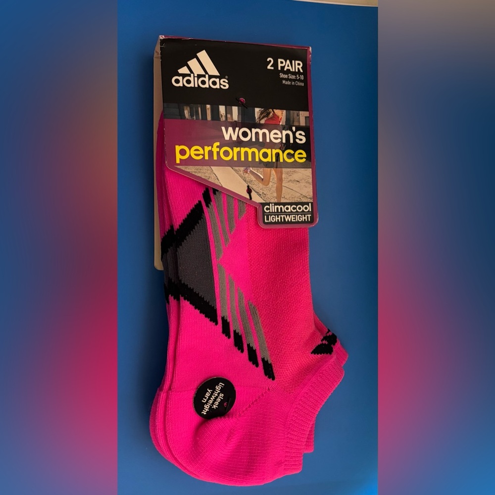 2 pairs- Adidas women's Climacool socks NWT